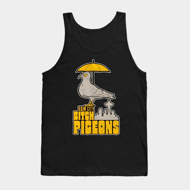 Rain City Pigeons Seattle Hockey Fan Tank Top by HypeRamen